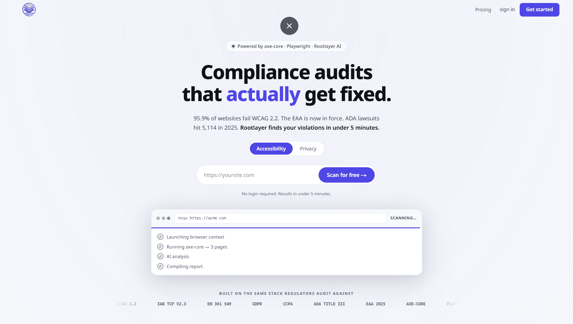 RootLayer - Autonomous Web Compliance & Accessibility Platform