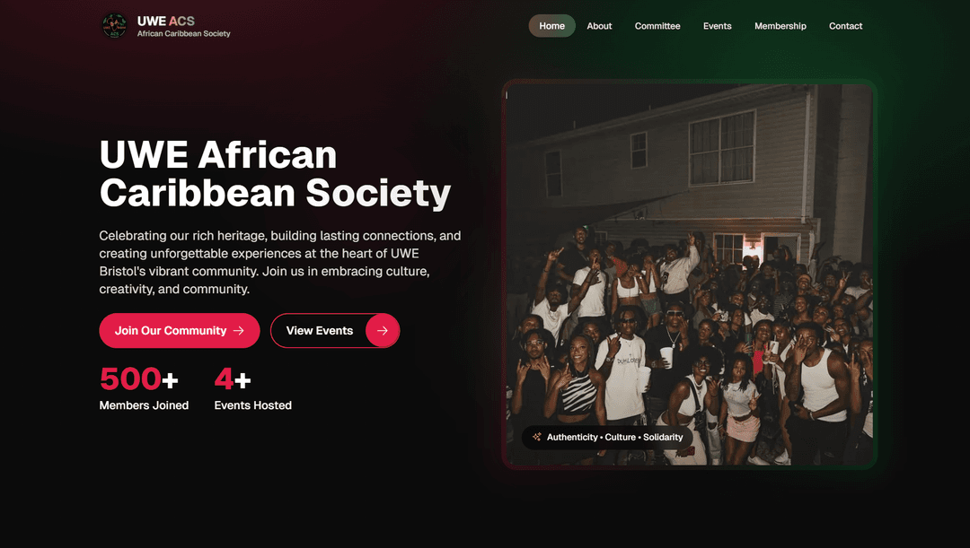 UWE African Caribbean Society - Community Website