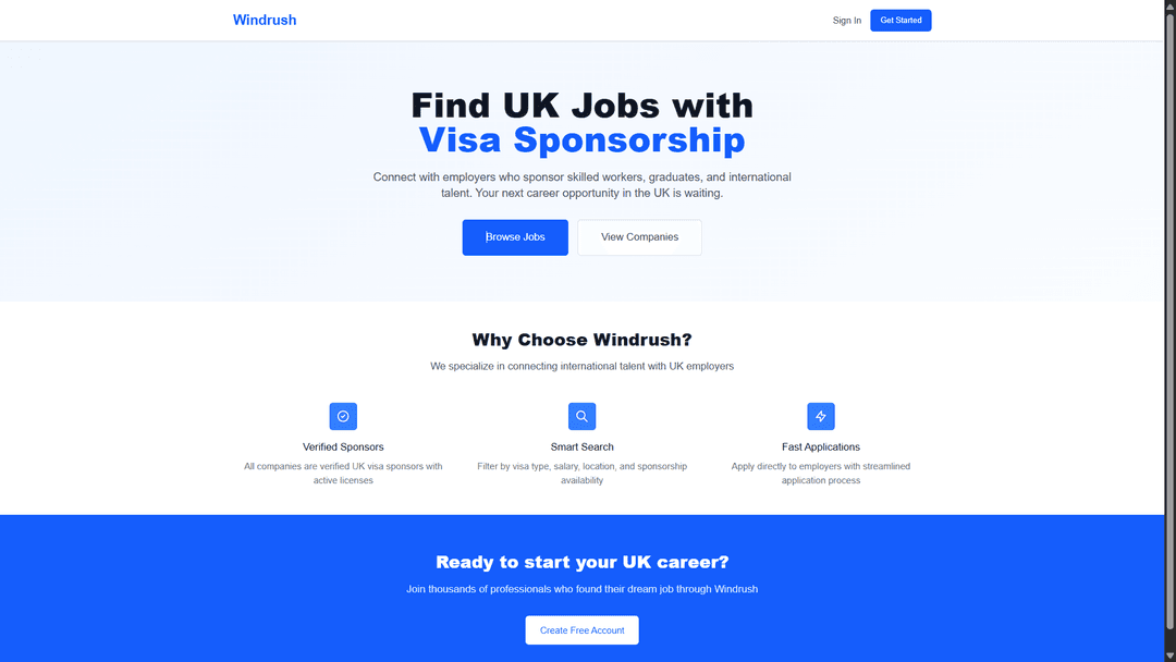 Windrush - Job Platform